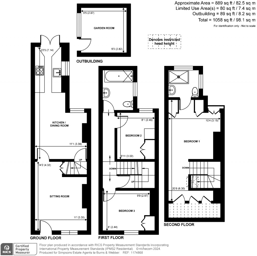 Floorplans For Eashing Lane, Godalming, GU7