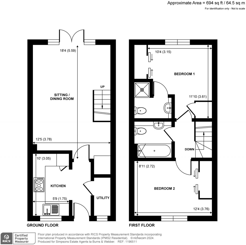Floorplans For Quarry Hill, Godalming, GU7