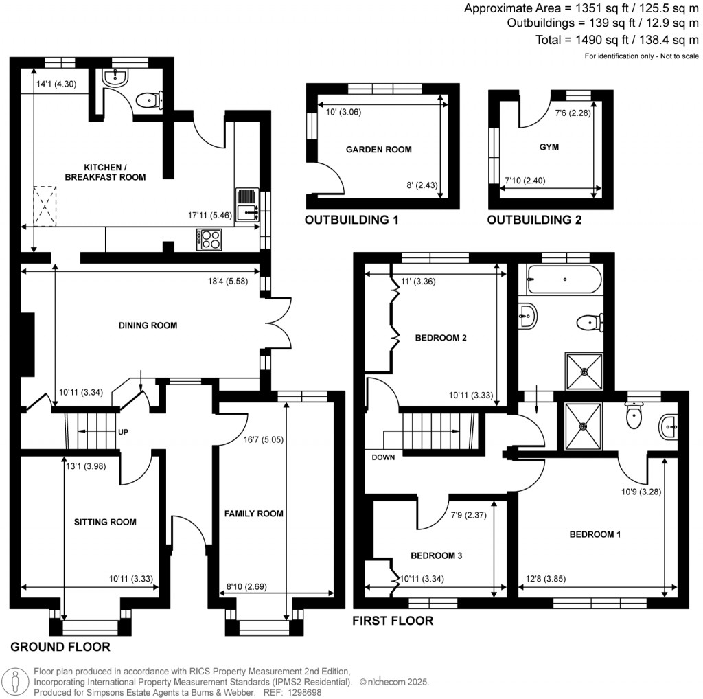 Floorplans For Upper Manor Road, Milford, Godalming, Surrey