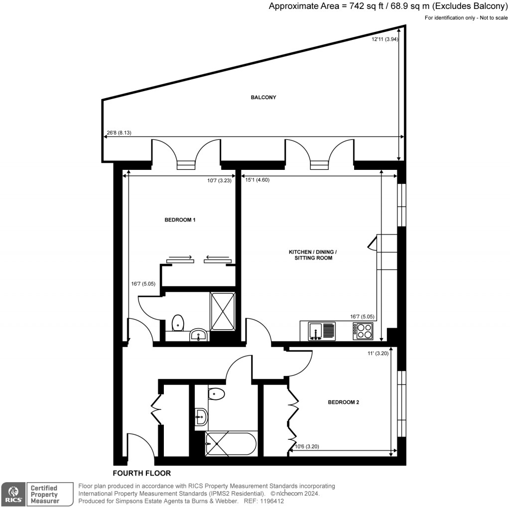 Floorplans For Flambard Way, Godalming, GU7