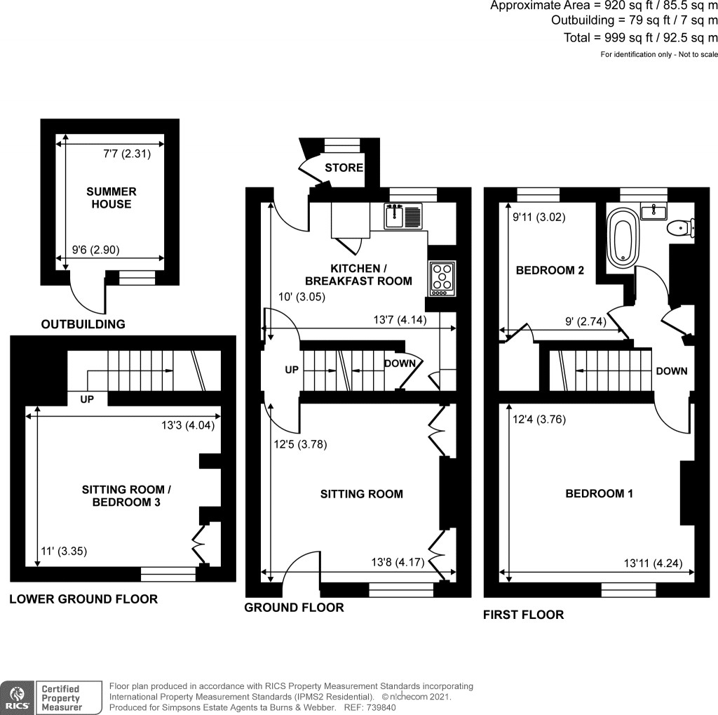 Floorplans For Holloway Hill, Godalming, Surrey