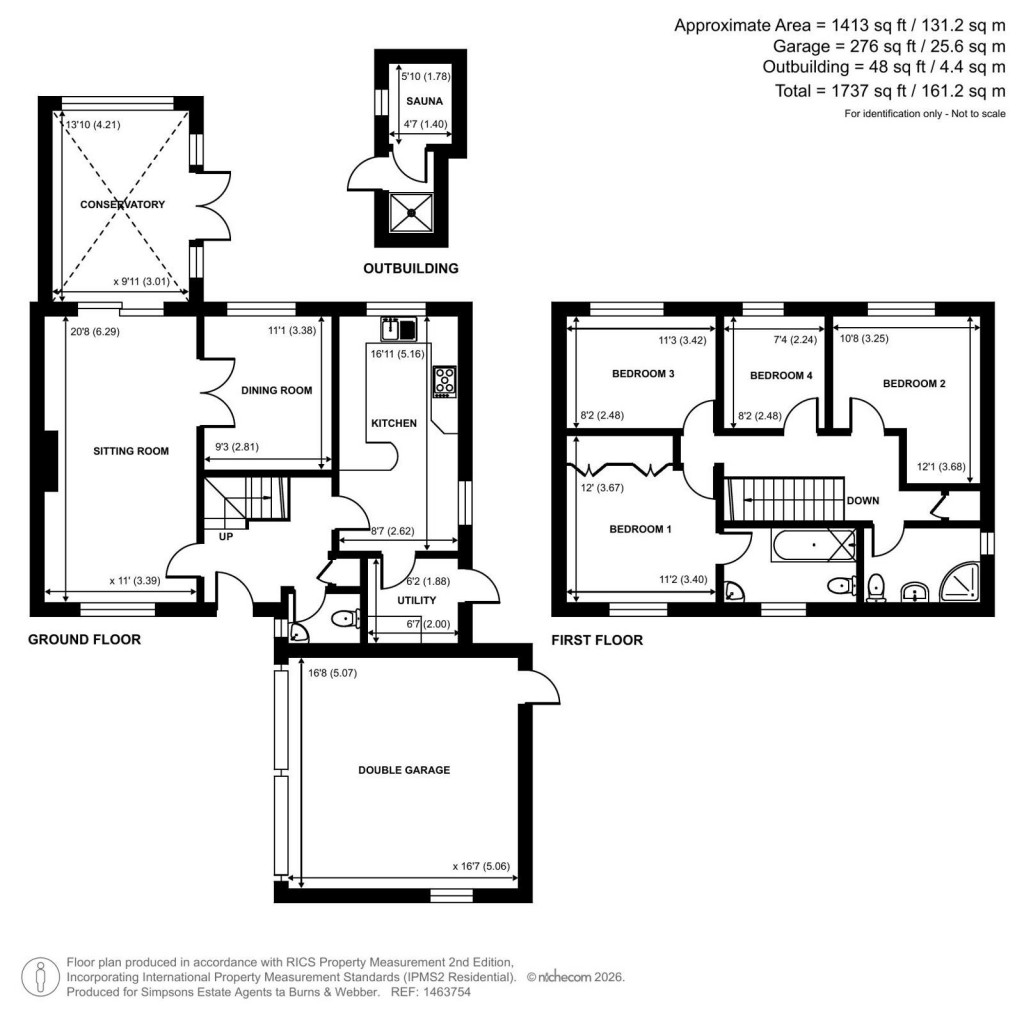 Floorplans For Woodberry Close, Chiddingfold, Surrey