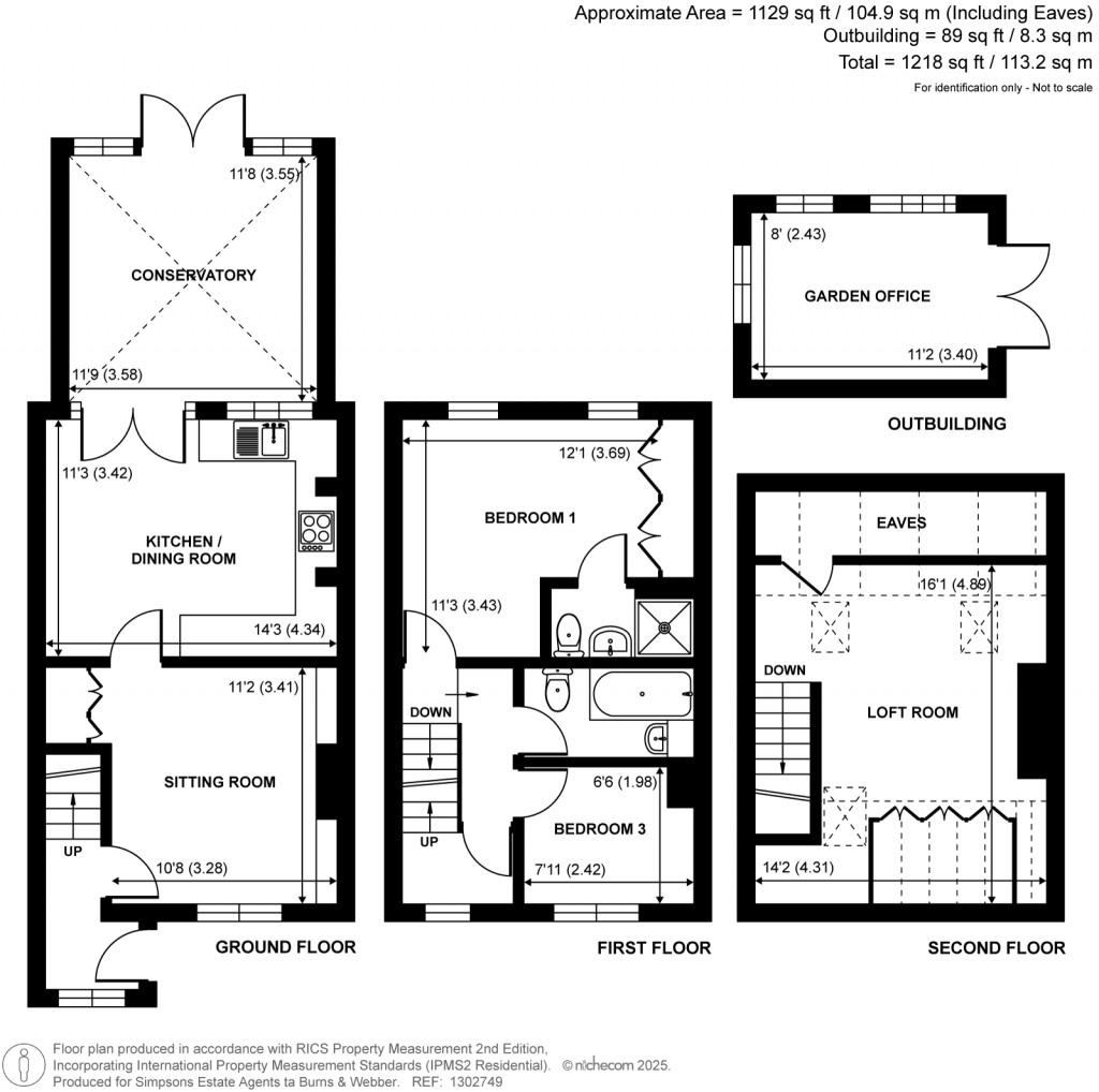 Floorplans For Woodside Road, Chiddingfold, Surrey
