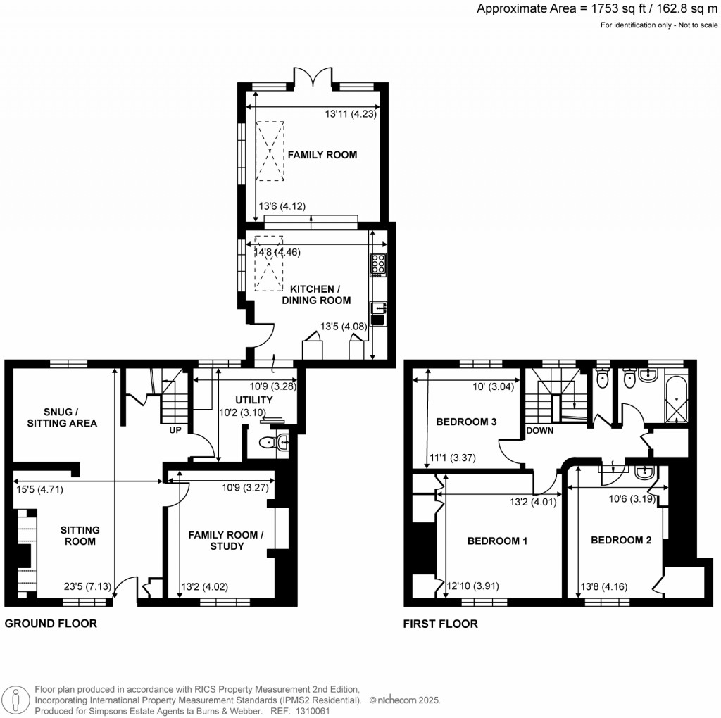 Floorplans For The Street, Compton, Surrey