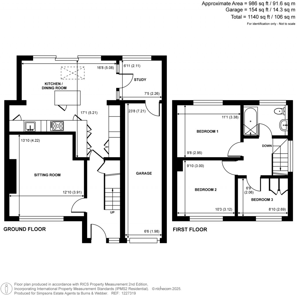 Floorplans For Catteshall Lane, Godalming, GU7