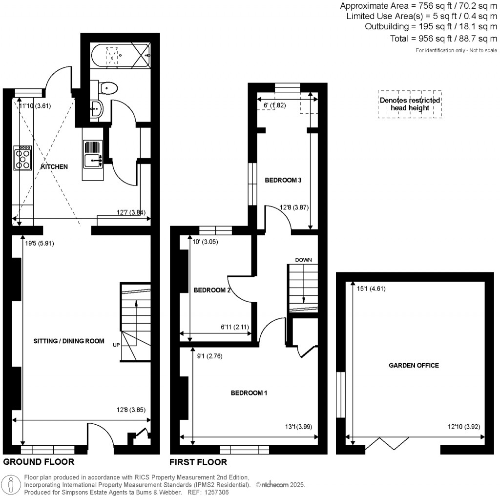 Floorplans For Lane End, Hambledon, Godalming, GU8