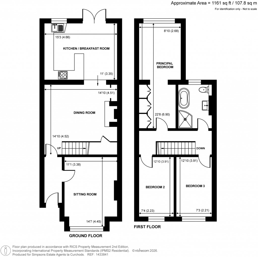 Floorplans For George Road, Milford, Surrey