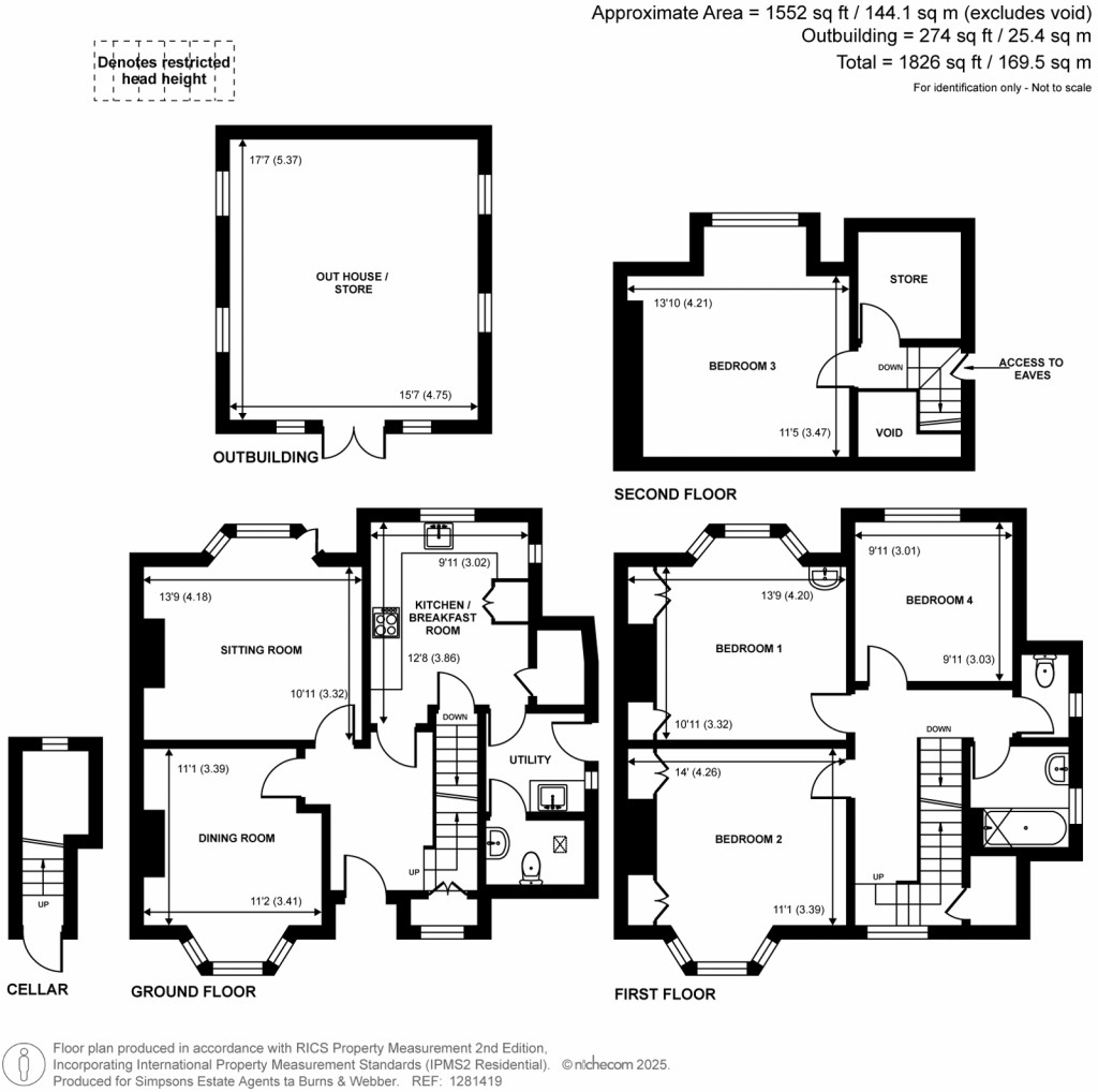 Floorplans For Duncombe Road, Godalming, GU7