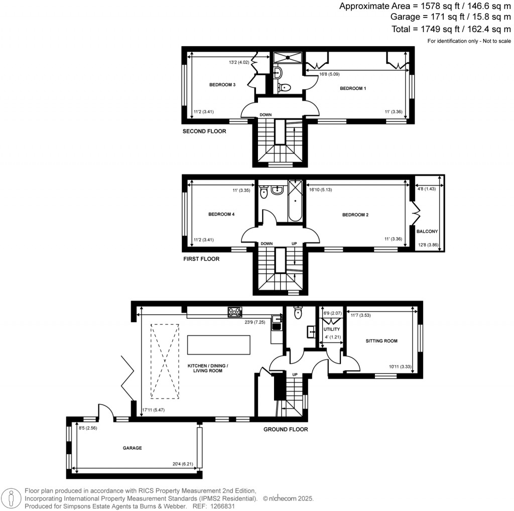 Floorplans For Chervil Close, Godalming, GU7