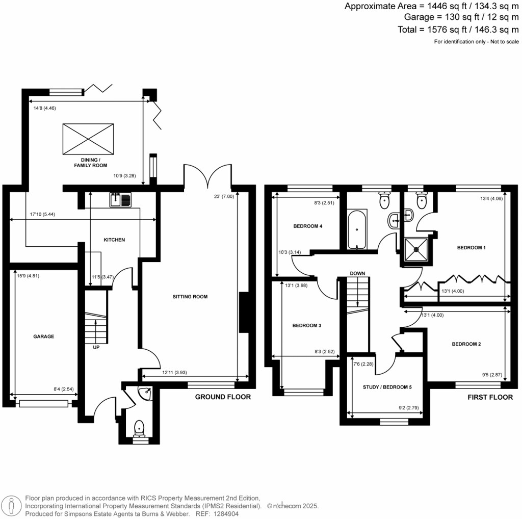 Floorplans For George Eliot Close, Witley, Godalming, GU8