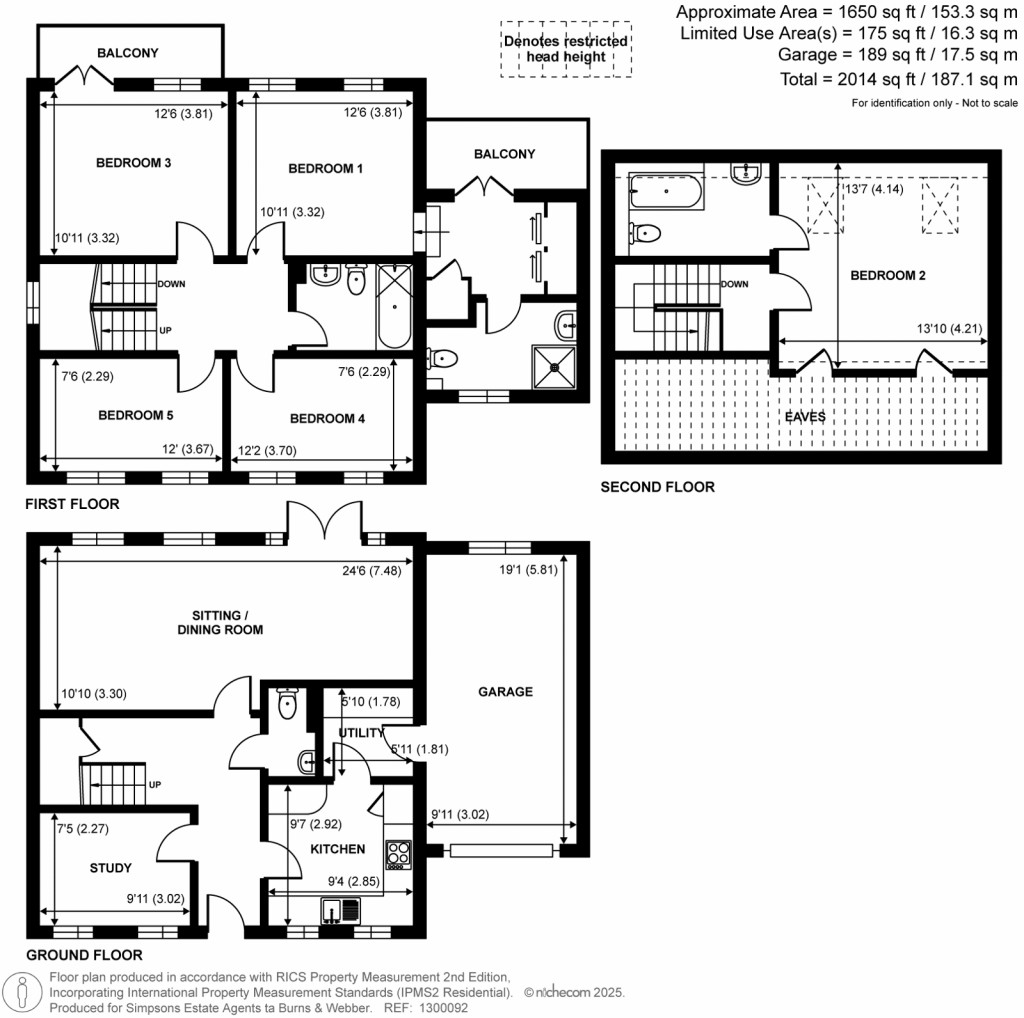 Floorplans For Penstock Mews, Godalming, Surrey