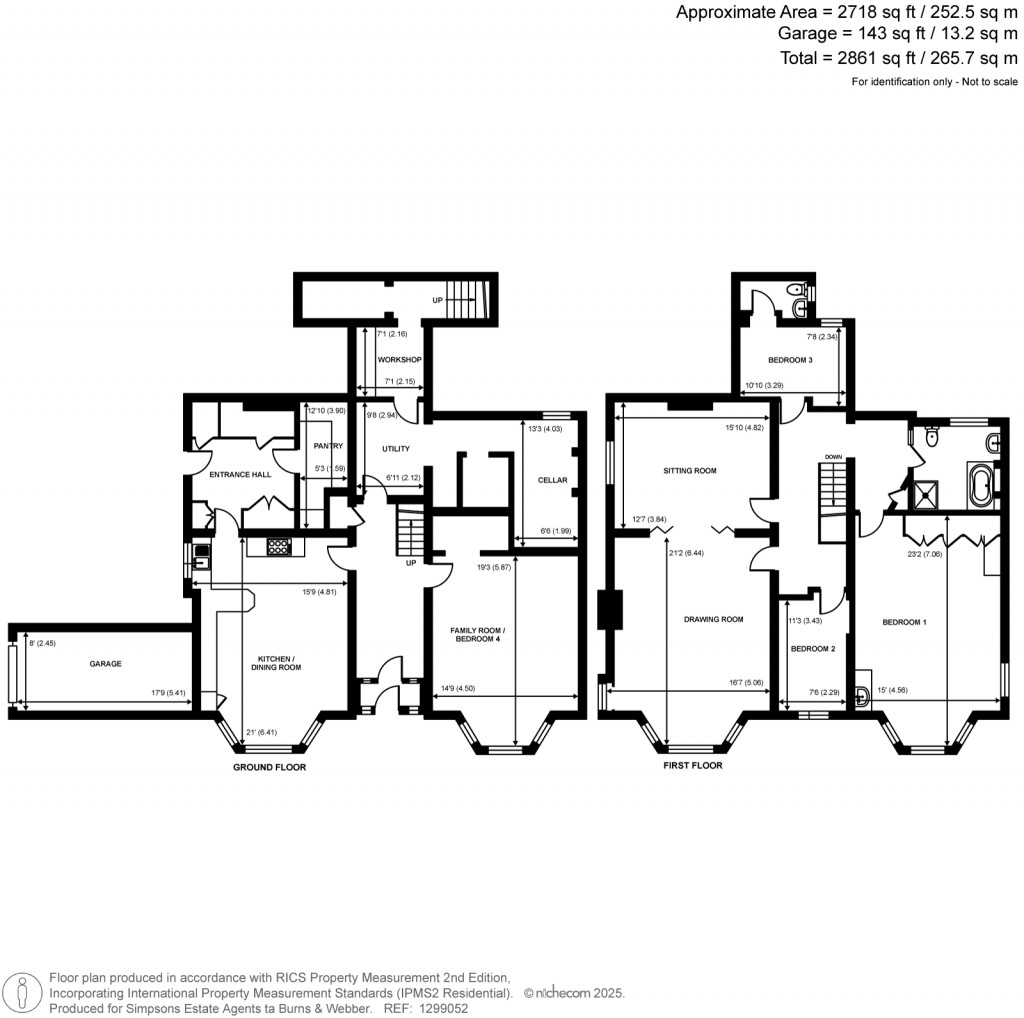 Floorplans For Knoll Road, Godalming, Surrey