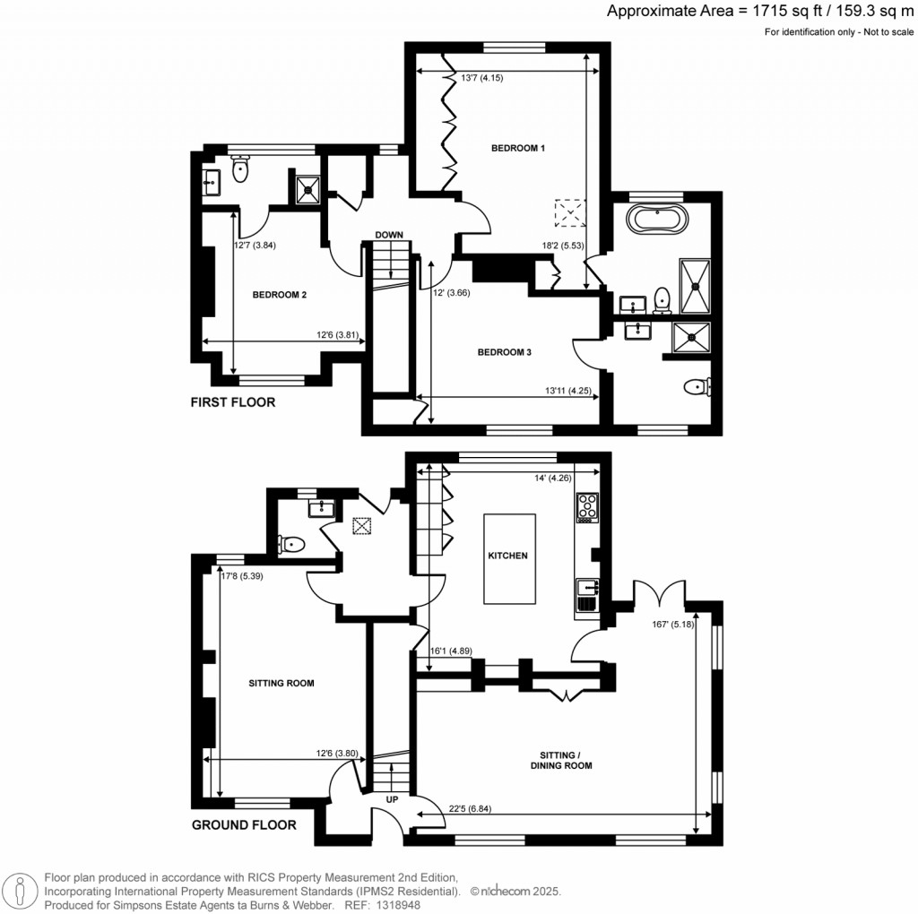 Floorplans For Salt Lane, Hydestile, Godalming, Surrey