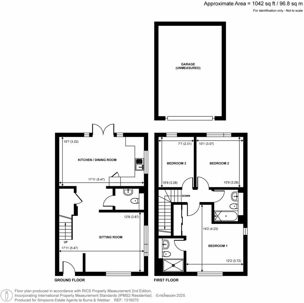Floorplans For Padfoot Road, Godalming, Surrey