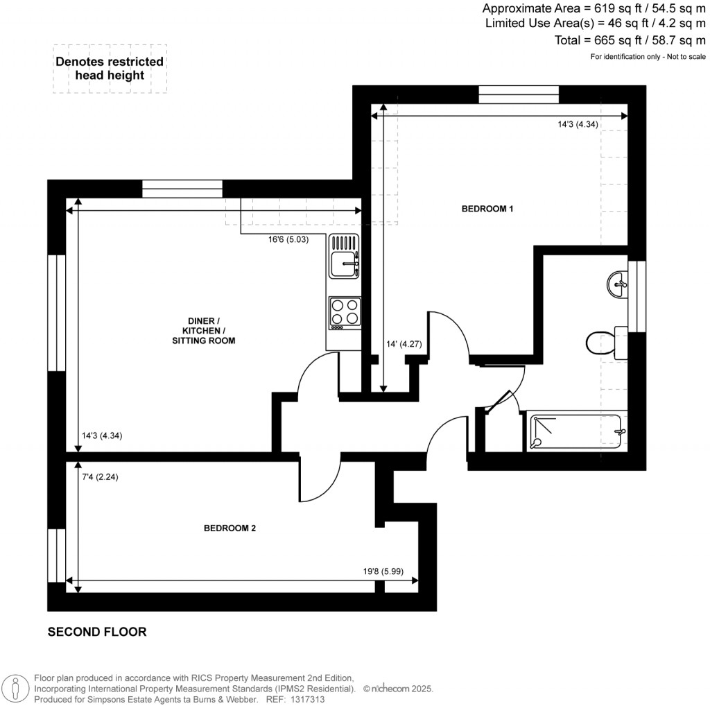 Floorplans For Marshall Road, Godalming, Surrey
