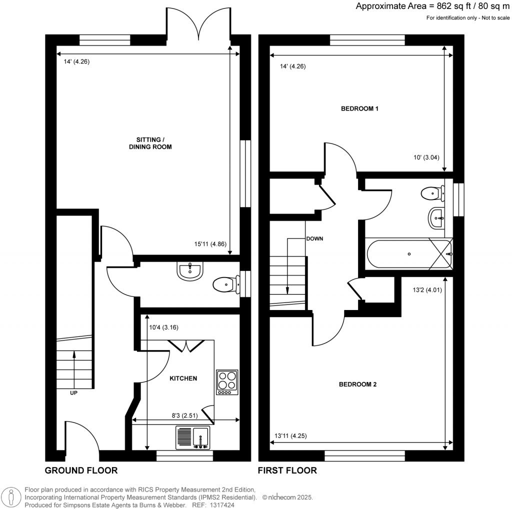 Floorplans For Baxter Lane, Cranleigh, Surrey