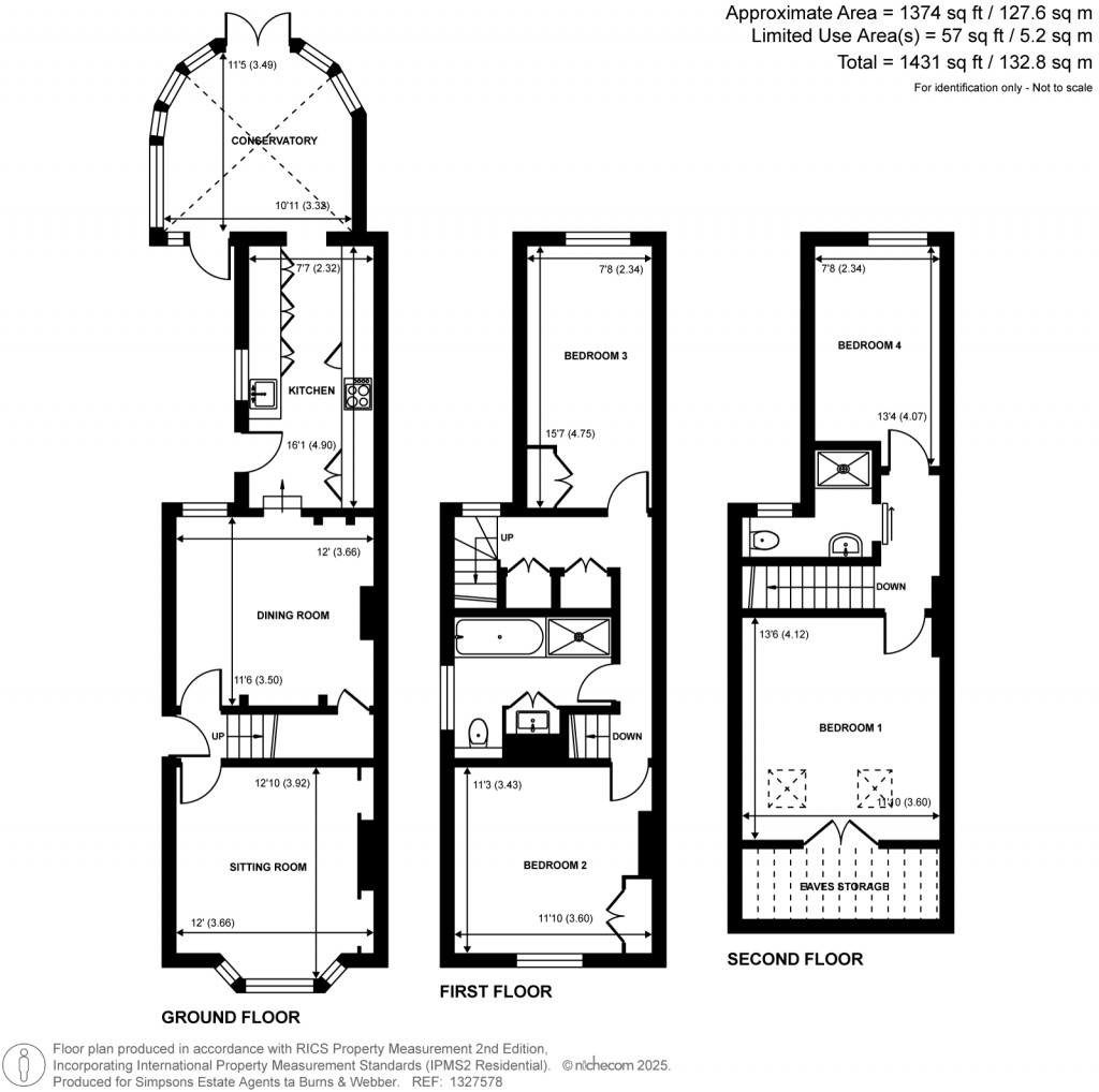 Floorplans For George Road, Godalming, Surrey