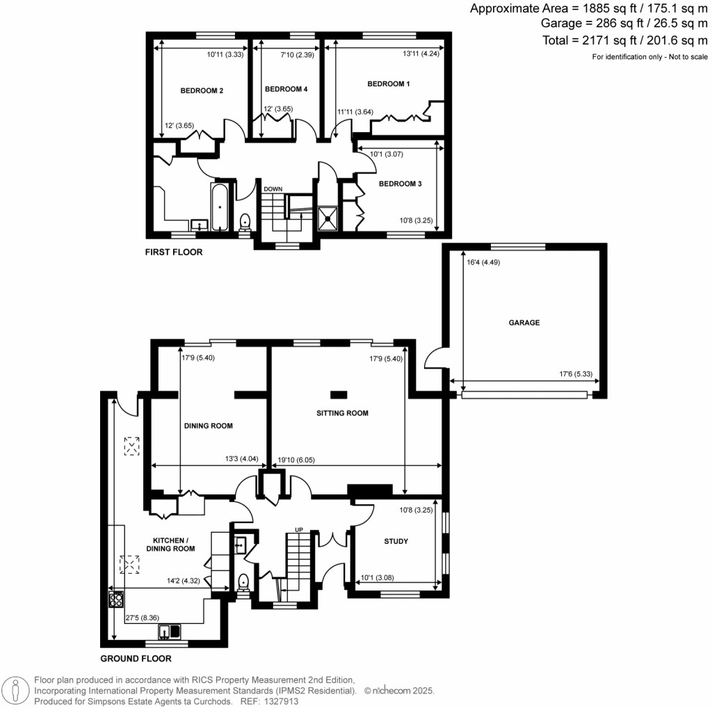 Floorplans For Linersh Wood Close, Bramley, Surrey