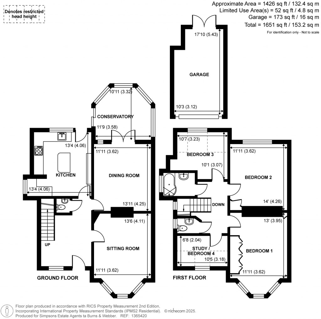 Floorplans For Binscombe Lane, Farncombe, Godalming, Surrey
