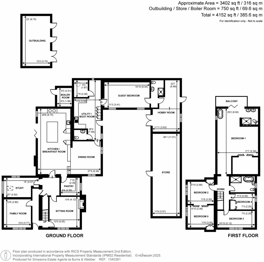 Floorplans For Petworth Road, Chiddingfold, Surrey