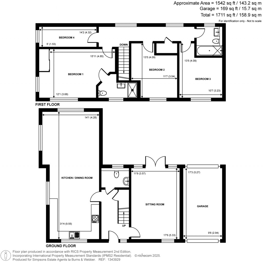 Floorplans For Hornbeam Way, Godalming, Surrey