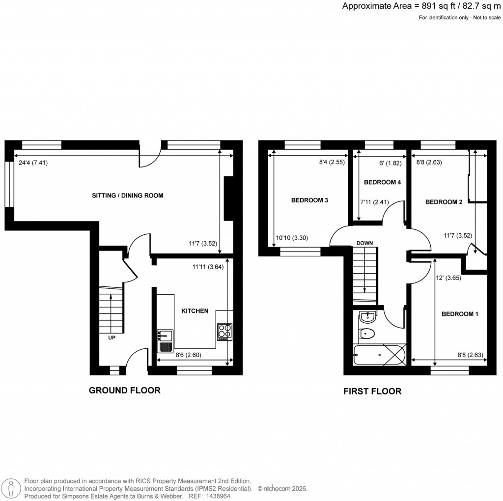 Floorplans For Coopers Rise, Godalming, Surrey
