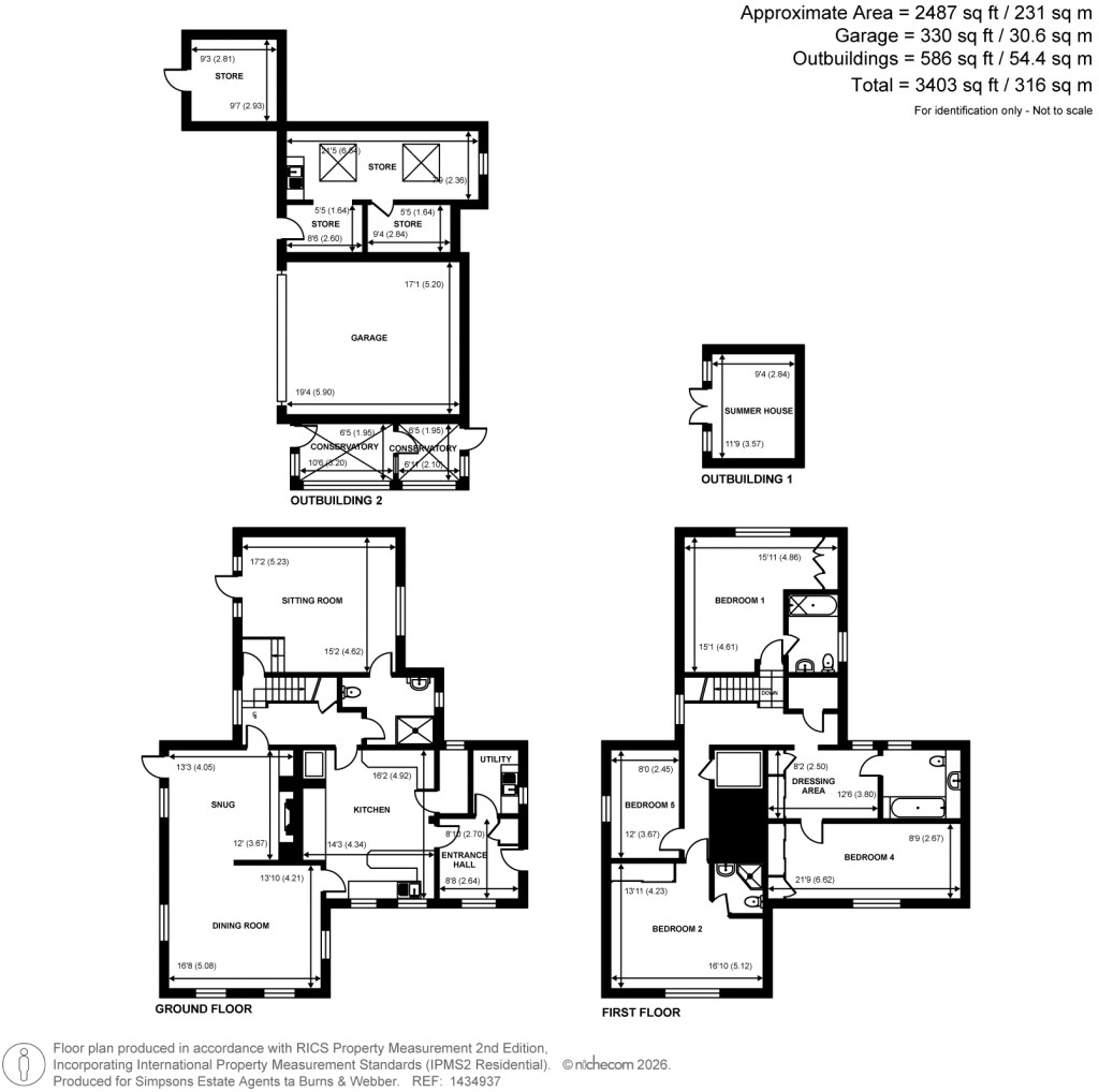 Floorplans For Markwick Lane, Loxhill, Godalming, Surrey