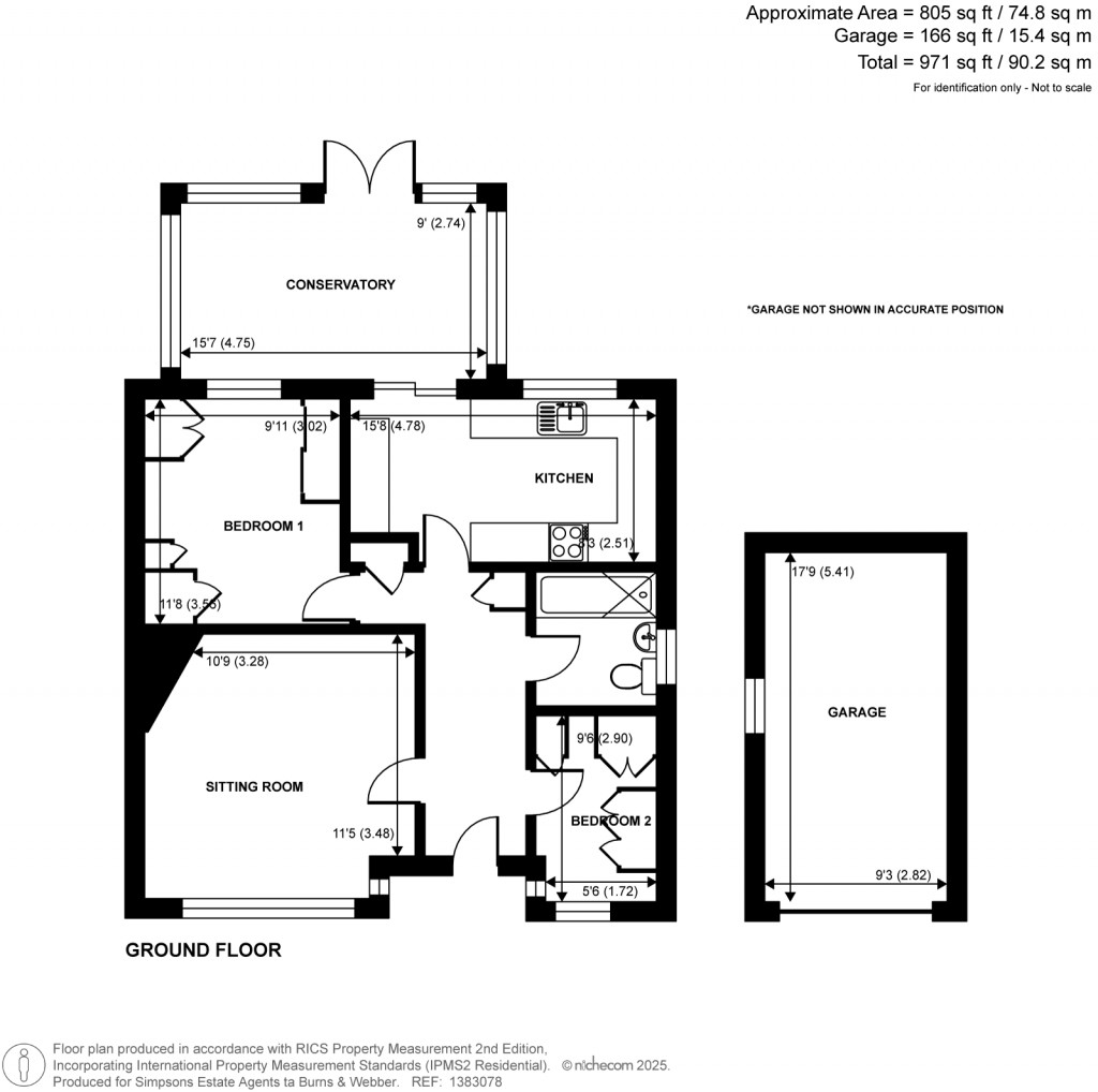 Floorplans For Upper Weybourne Lane, Farnham, Surrey