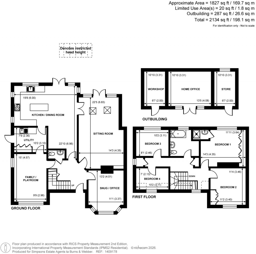 Floorplans For Quartermile Road, Busbridge, Godalming, Surrey