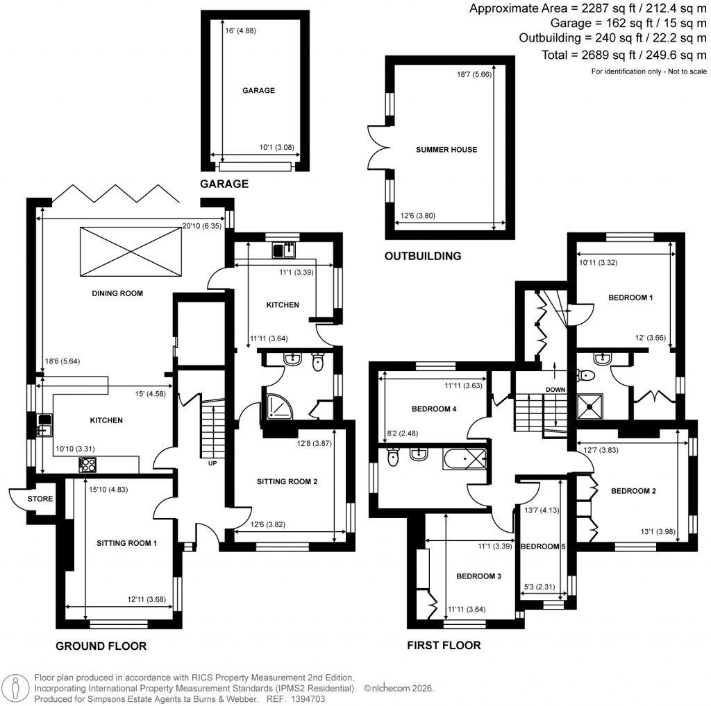 Floorplans For Red House Lane, Elstead, Surrey