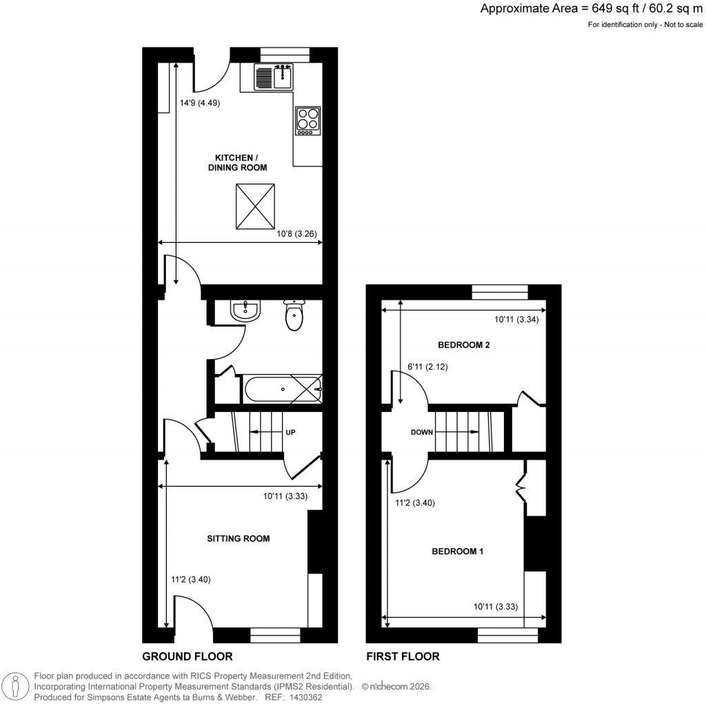 Floorplans For Summers Road, Farncombe, Godalming, Surrey