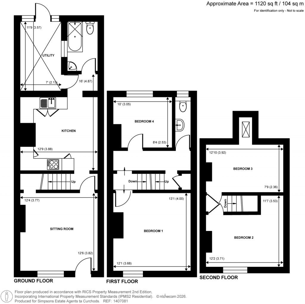 Floorplans For Victoria Road, Godalming, Surrey
