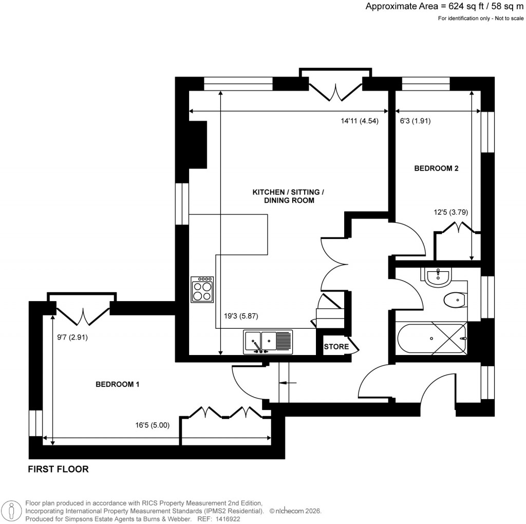 Floorplans For High Street, Godalming, Surrey