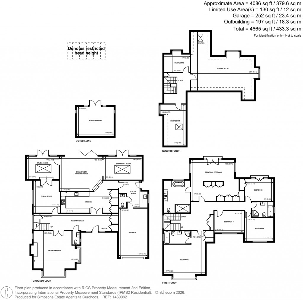 Floorplans For Groveside, Great Bookham, Surrey