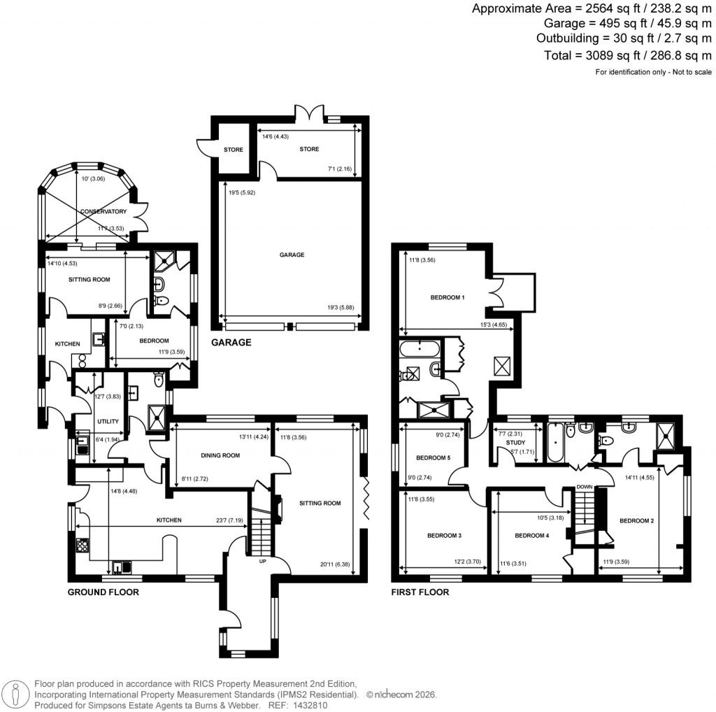 Floorplans For Milford Road, Elstead, Surrey
