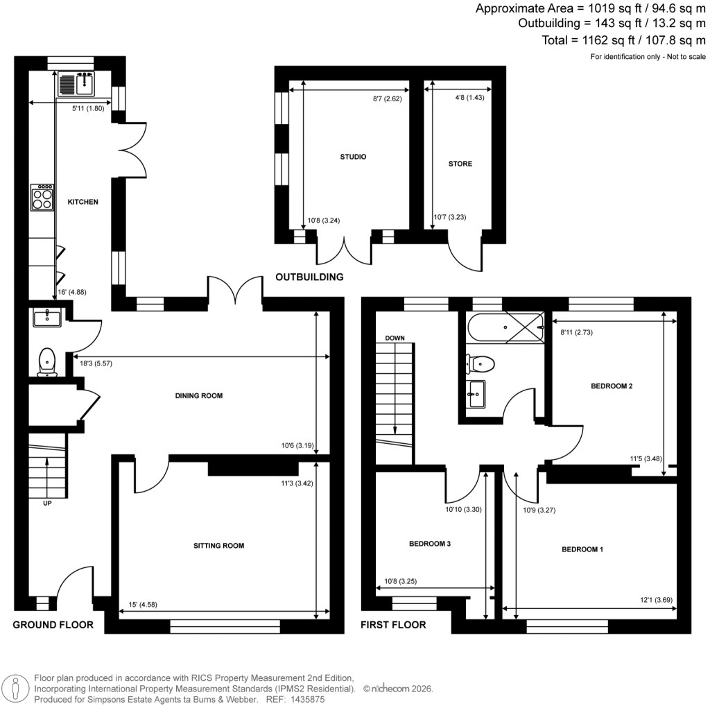 Floorplans For Ridgley Road, Chiddingfold, Surrey