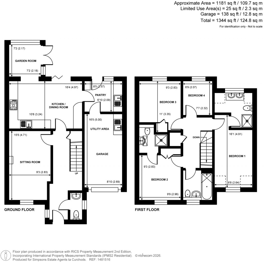 Floorplans For Queenhythe Crescent, Guildford, Surrey