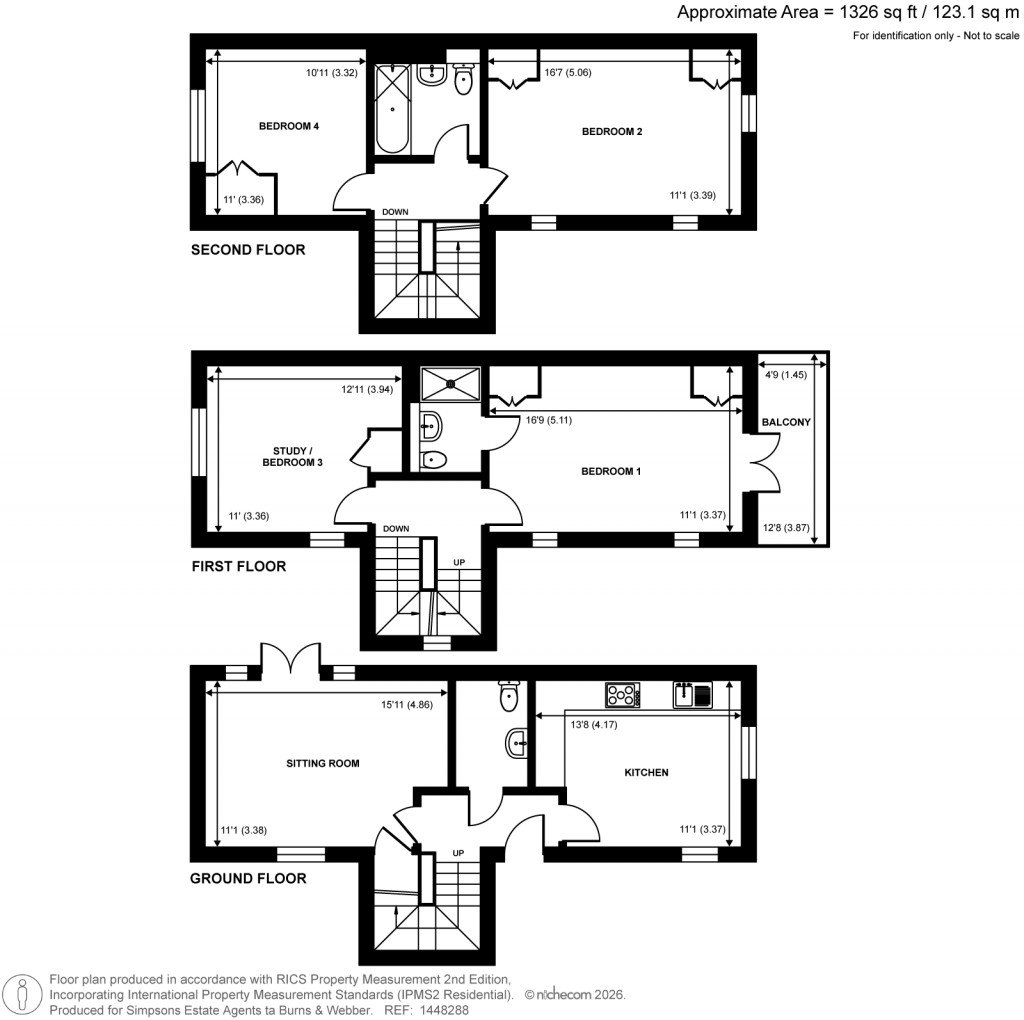Floorplans For Sycamore Avenue, Godalming, Surrey