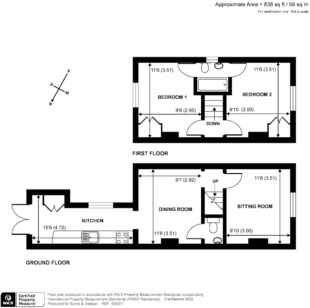 Floorplans For Cline Road, Guildford, Surrey