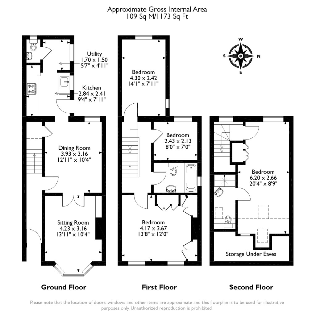 Floorplans For Agraria Road, Guildford, Surrey