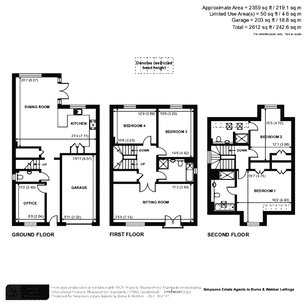 Floorplans For Guernsey Way, Brookwood farm, Knaphill, GU21