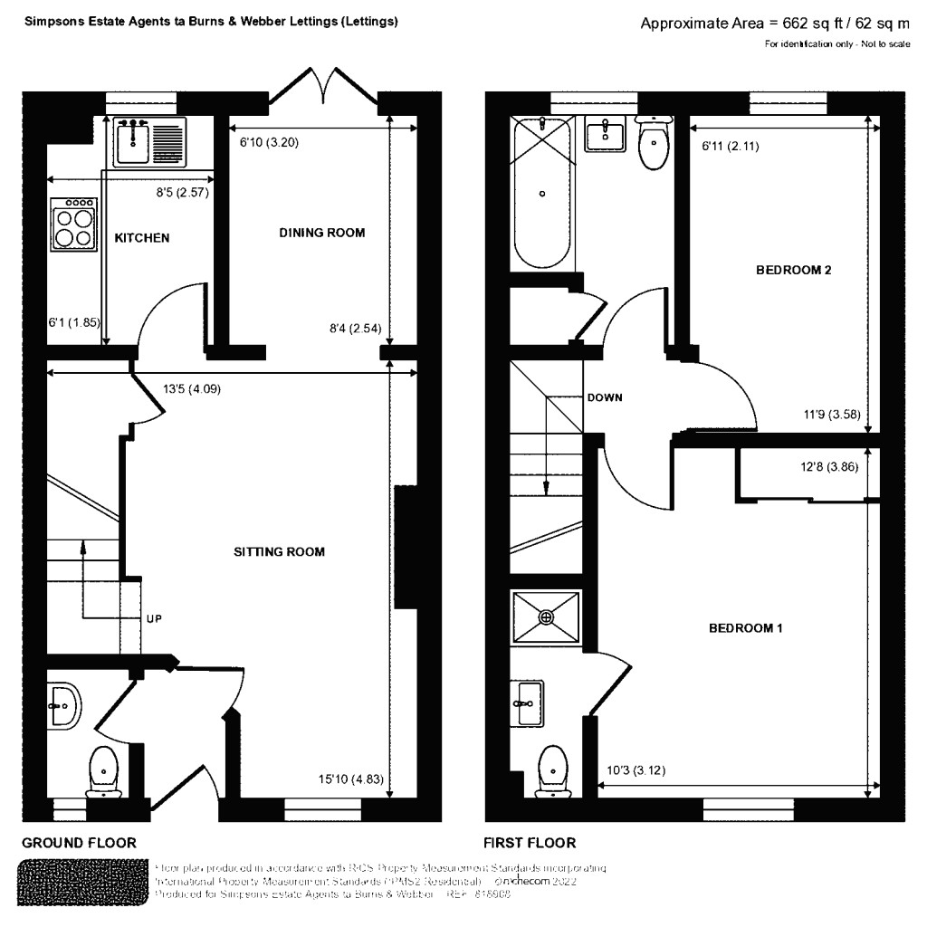 Floorplans For Farncombe Street, Godalming