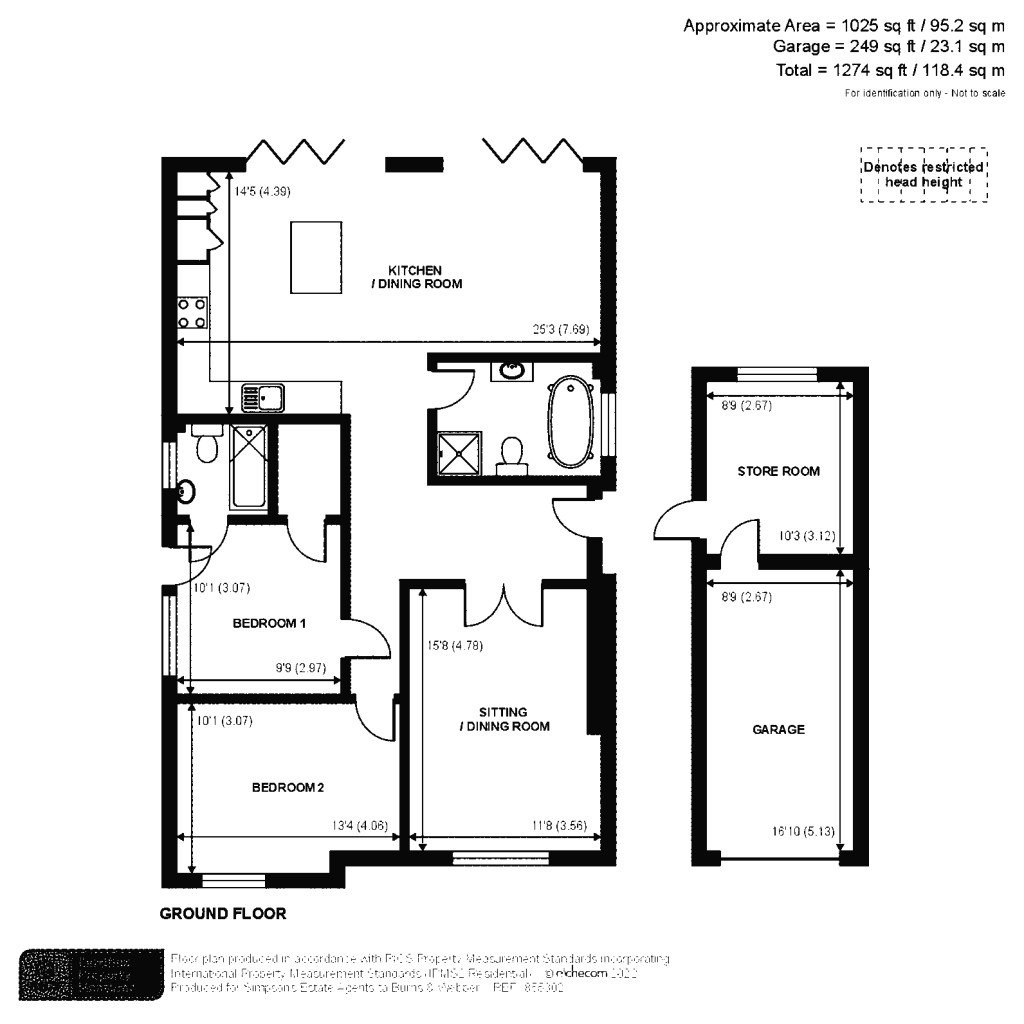 Floorplans For Chestnut Way, Godalming, Surrey