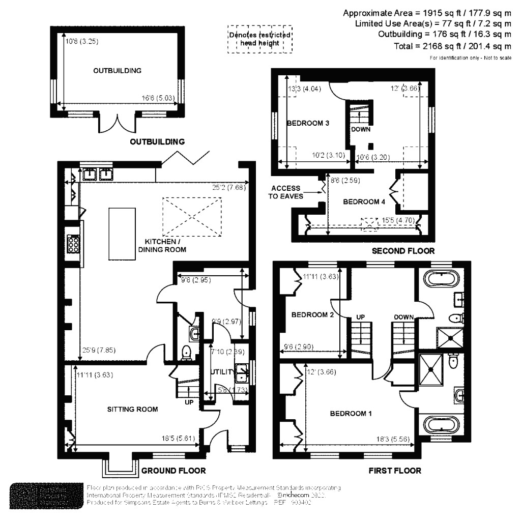 Floorplans For Ewhurst, Cranleigh, Surrey