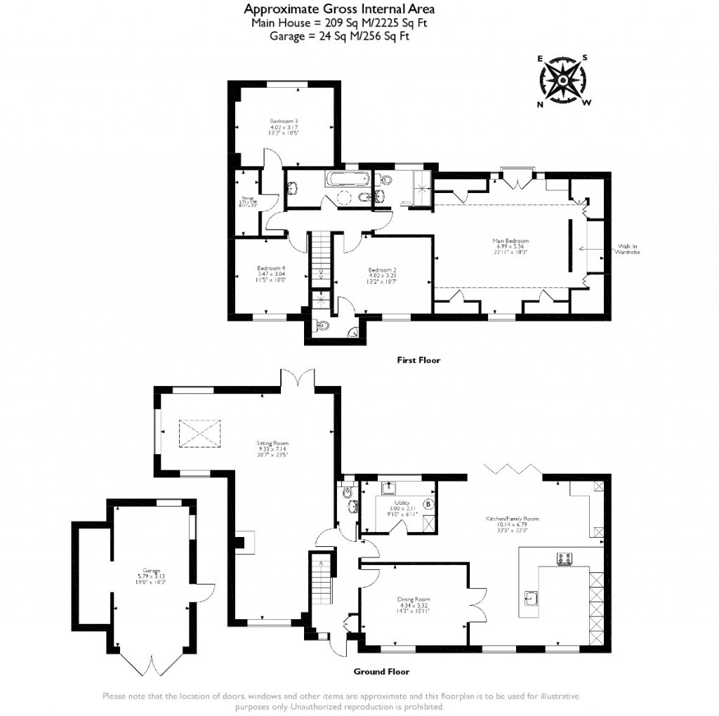 Floorplans For Pincotts Lane, West Horsley, Leatherhead