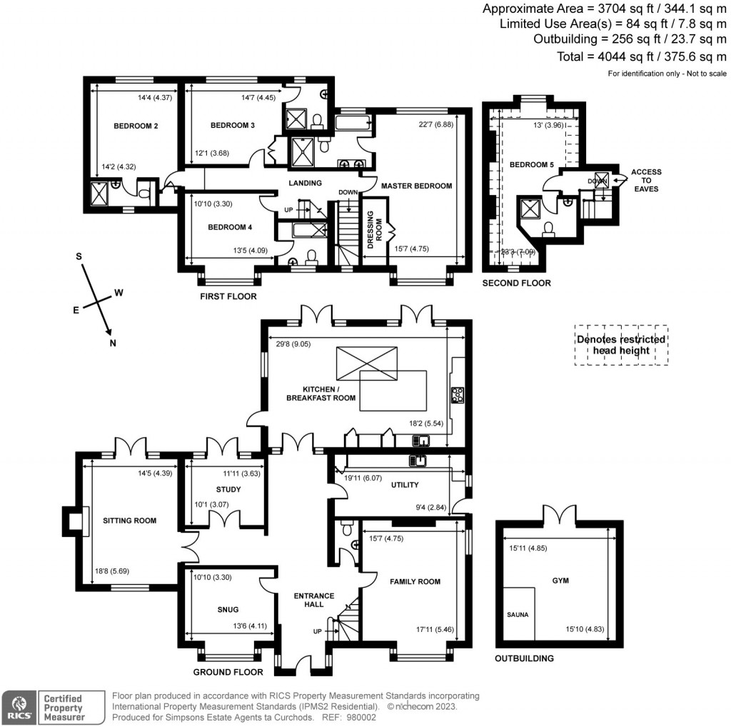 Floorplans For West Horsley, Leatherhead, Surrey