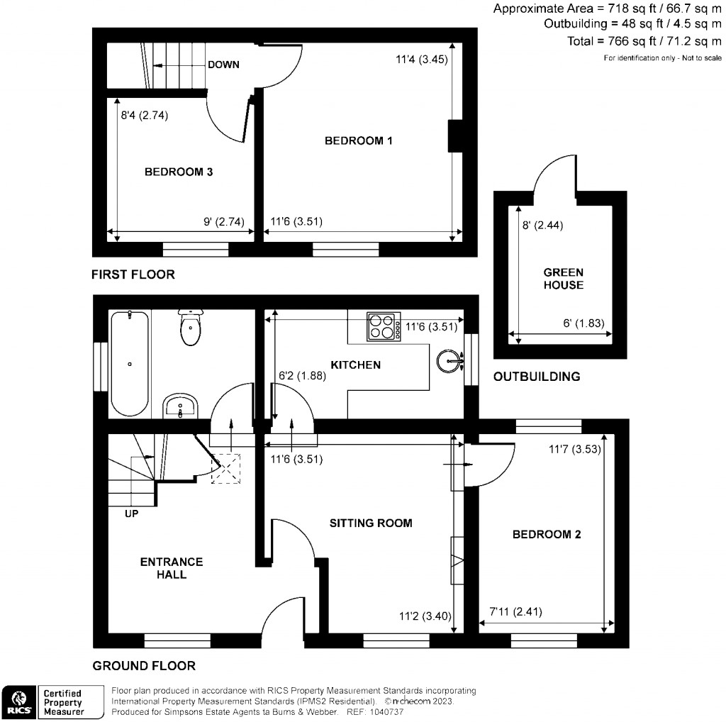 Floorplans For Bedlow Lane, Ewhurst Road, Cranleigh, GU6
