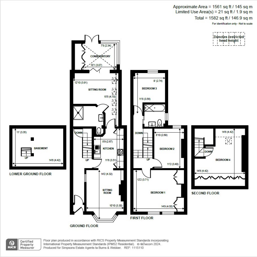 Floorplans For Recreation Road, Guildford, Surrey