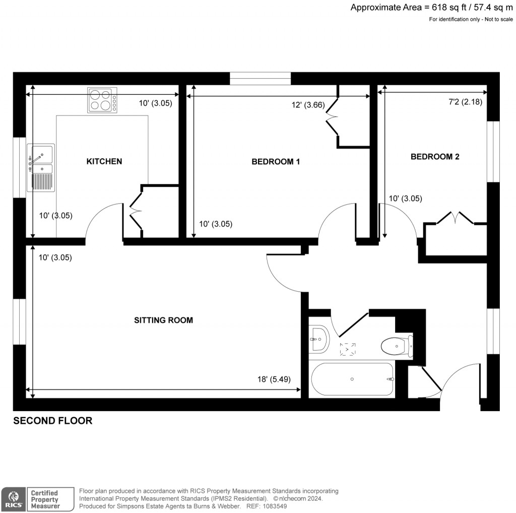 Floorplans For St. Georges Road, Farnham, Surrey