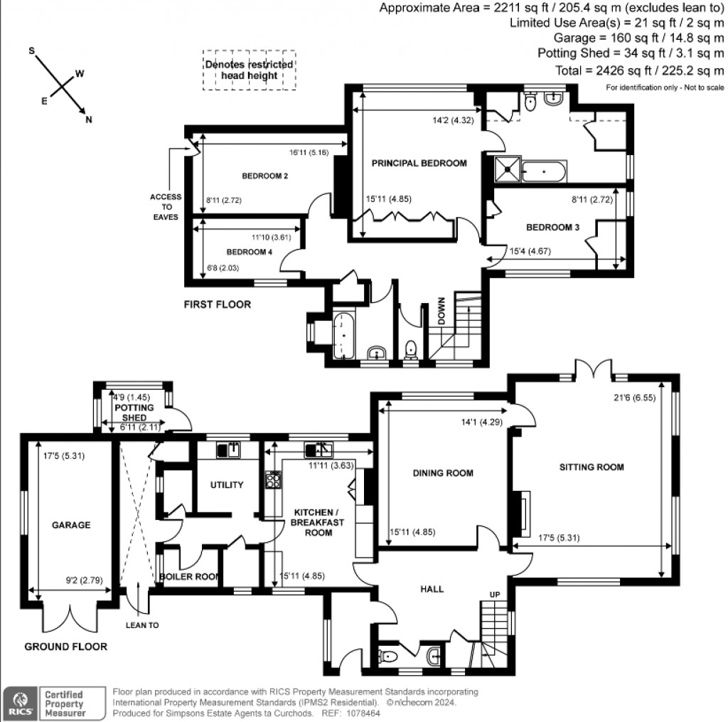 Floorplans For Woodland Drive, East Horsley, KT24